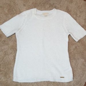 Michael Kors Knit Short Sleeve Crewneck Sweater